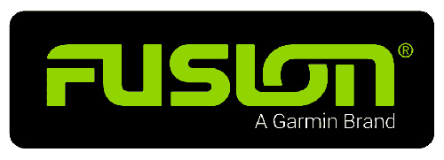 fusion-garmin-logo Fusion by Garmin logo, representing Fusion waterproof marine audio systems with advanced control technology.