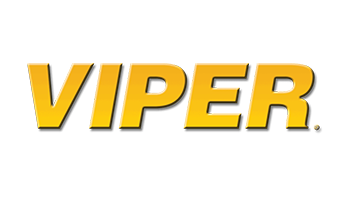 Viper logo in bold yellow text, representing Viper car security and remote start systems.