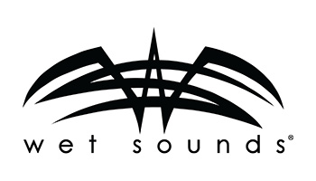 Wet Sounds logo, representing Wet Sounds marine-grade speakers, amplifiers, and subwoofers built for boats.